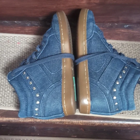 Guess Women Denim High-Top Sneakers Size 7.5M - Picture 8 of 12